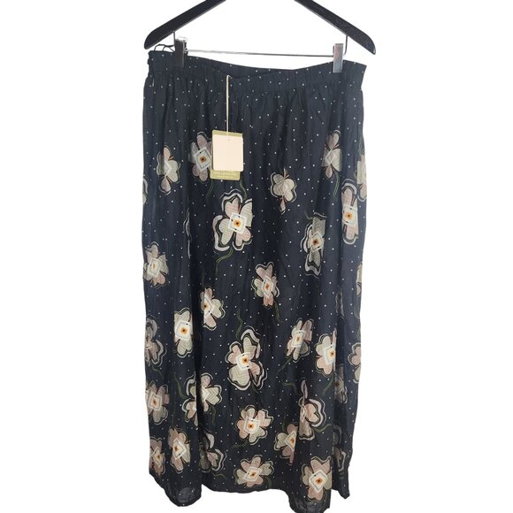 Gudrun Sjoden Helenae Skirt L Floral & Dot Pattern - Picture 1 of 6